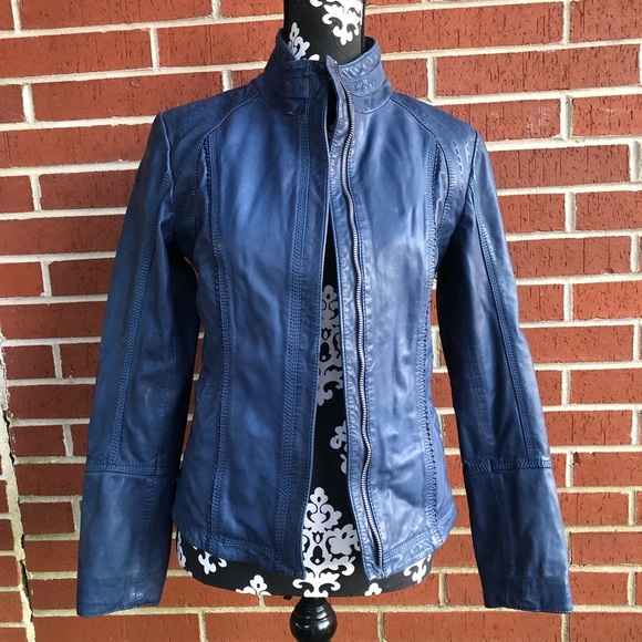 NWOT OVERLAND Azura Washed Lambskin Leather Jacket Size S - Picture 6 of 7